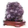 3.34kg Amethyst Lamp on Wooden Base - Purple LED Bulb L512 2 Amethyst Lamp on Wooden Base – Purple LED Bulb L512 | Crystal Factory