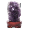 1.71kg Amethyst Lamp on Wooden Base - Purple LED Bulb L514 2 Amethyst Lamp on Wooden Base – Purple LED Bulb L514 | Crystal Factory