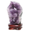2.40kg Amethyst Lamp on Wooden Base - Purple LED Bulb L516 2 Amethyst Lamp on Wooden Base – Purple LED Bulb L516 | Crystal Factory