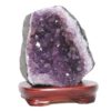 4.55kg Amethyst Lamp on Wooden Base - Purple LED Bulb L519 1 Amethyst Lamp on Wooden Base – Purple LED Bulb L519 | Crystal Factory