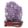 2.60kg Amethyst Lamp on Wooden Base - Purple LED Bulb L520 1 Amethyst Lamp on Wooden Base – Purple LED Bulb L520 | Crystal Factory