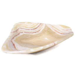 Banded Onyx Freeform Bowl L498 | Crystal Factory