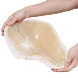 Banded Onyx Freeform Bowl L500 | Crystal Factory