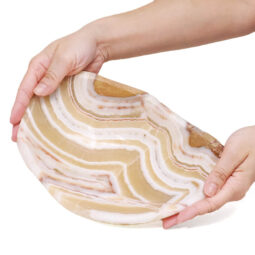 Banded Onyx Freeform Bowl L502 | Crystal Factory