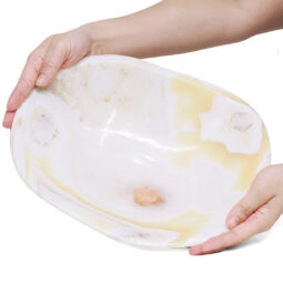 Banded Onyx Freeform Bowl L504 | Crystal Factory