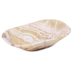 Banded Onyx Freeform Bowl L505 | Crystal Factory