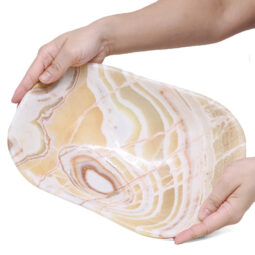 Banded Onyx Freeform Bowl L505 | Crystal Factory