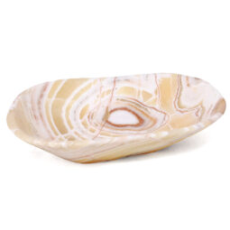 Banded Onyx Freeform Bowl L505 | Crystal Factory