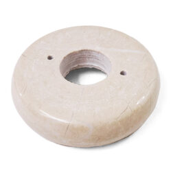 Beige Round Marble Base (Lamp Component) - Large | Crystal Factory