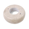 Beige Round Marble Base (Lamp Component) - Small | Crystal Factory