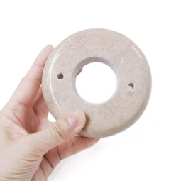 Beige Round Marble Base (Lamp Component) - Small | Crystal Factory