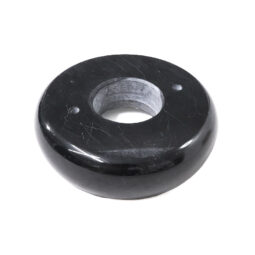 Black Round Marble Base (Lamp Component) | Crystal Factory