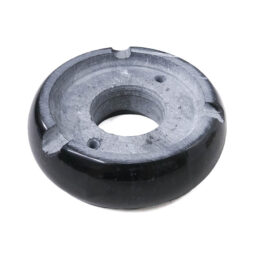 Black Round Marble Base (Lamp Component) | Crystal Factory