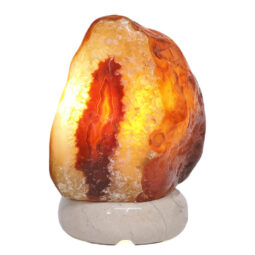 Crystal Quartz River Agate Lamp - White LED Bulb S1535 | Crystal Factory