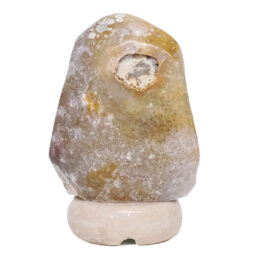 Crystal Quartz River Agate Lamp - White LED Bulb S1536 | Crystal Factory