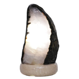 Crystal Quartz River Agate Lamp - White LED Bulb S1539 | Crystal Factory