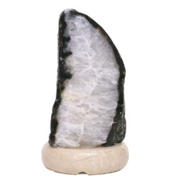 Crystal Quartz River Agate Lamp - White LED Bulb S1539 | Crystal Factory