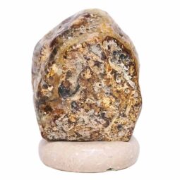 Crystal Quartz River Agate Lamp - White LED Bulb S1542 | Crystal Factory