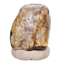 Crystal Quartz River Agate Lamp - White LED Bulb S1543 | Crystal Factory