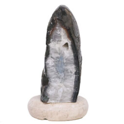 Crystal Quartz River Agate Lamp - White LED Bulb S1546 | Crystal Factory