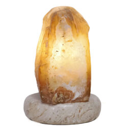 Crystal Quartz River Agate Lamp - White LED Bulb S1551 | Crystal Factory