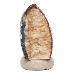 Crystal Quartz River Agate Lamp - White LED Bulb S1552 | Crystal Factory