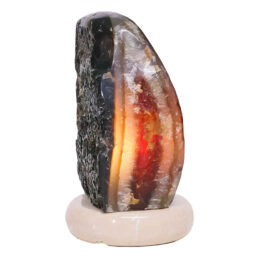 Crystal Quartz River Agate Lamp - White LED Bulb S1554 | Crystal Factory