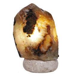 Crystal Quartz River Agate Lamp - White LED Bulb S1555 | Crystal Factory