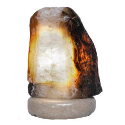 Crystal Quartz River Agate Lamp - White LED Bulb S1556 | Crystal Factory