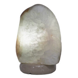 Crystal Quartz River Agate Lamp - White LED Bulb S1560 | Crystal Factory