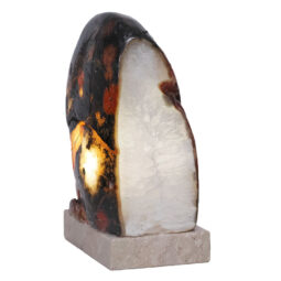 Crystal Quartz River Agate Lamp - White LED Bulb S1561 | Crystal Factory