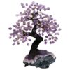 Amethyst Gemstone Bonsai Tree on Amethyst Cluster 48 Branches DS3080 | Crystal Factory
