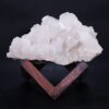 Clear Quartz Cluster on Timber Stand 12cm J2174 | Crystal Factory