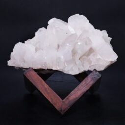 Clear Quartz Cluster on Timber Stand 12cm J2174 | Crystal Factory