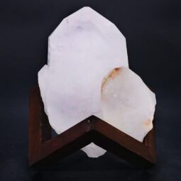 Clear Quartz Cluster on Timber Stand 12cm J2176 | Crystal Factory