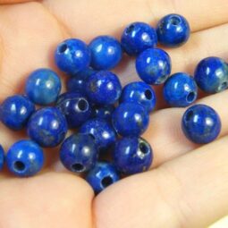 Lapis Lazuli Beads Parcel 24 Pieces W34 | Crystal Factory