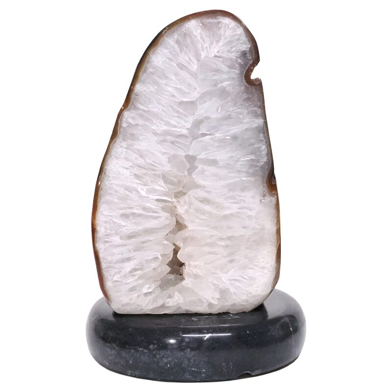 3.6kg Crystal Quartz River Agate Lamp White LED N2239 3 2.3kg Crystal Quartz River Agate Lamp N2239 | Crystal Factory