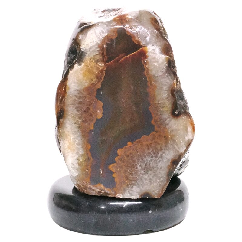 4.3kg Crystal Quartz River Agate Lamp White LED N2240 3 2.3kg Crystal Quartz River Agate Lamp N2240 | Crystal Factory