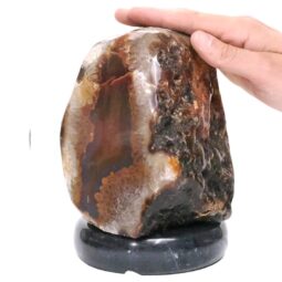 4.3kg Crystal Quartz River Agate Lamp White LED N2240 5 2.3kg Crystal Quartz River Agate Lamp N2240 | Crystal Factory