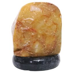 Golden Fire River Agate Lamp White LED N2248 | Crystal Factory