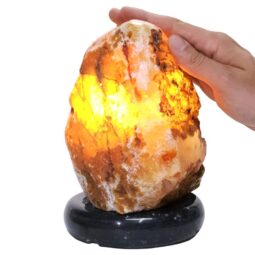 3.9kg Golden Fire River Agate Lamp White LED N2251 5 Golden Fire River Agate Lamp White LED N2251 | Crystal Factory