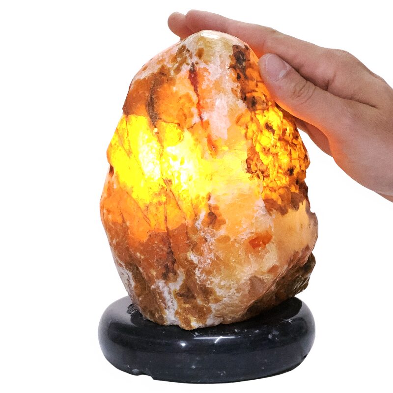 3.9kg Golden Fire River Agate Lamp White LED N2251 4 Golden Fire River Agate Lamp White LED N2251 | Crystal Factory