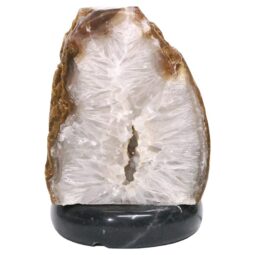 Golden Fire River Agate Lamp White LED N2254 | Crystal Factory