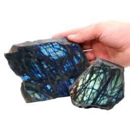 Natural Labradorite Rough Edge Set T3084 | Crystal Factory
