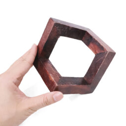 Timber Crystal Display Stand - 8cm | Crystal Factory