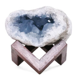 1.83kg Celestite Druze Cluster Specimen - With Timber 8cm Stand S1567 6 Celestite Druze Cluster Specimen - With Timber 8cm Stand S1567 | Crystal Factory