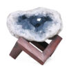 1.83kg Celestite Druze Cluster Specimen - With Timber 8cm Stand S1567 1 Celestite Druze Cluster Specimen - With Timber 8cm Stand S1567 | Crystal Factory