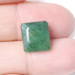 Emerald Faceted Cushion Cut Gemstone B774 | Crystal Factory