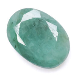 Emerald Faceted Oval Gemstone B767 | Crystal Factory
