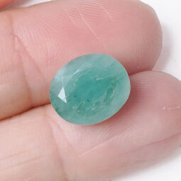 Emerald Faceted Oval Gemstone B768 | Crystal Factory